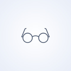 Fototapeta premium Glass, glasses , vector best gray line icon