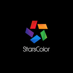 Abstract Colorful Star Logo Sign Symbol Icon