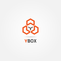 Abstract Creative Cube Box Logo Sign Symbol Icon