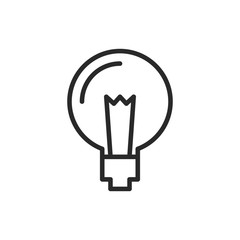 Light bulb icon, idea symbol