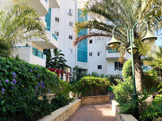 Residential buildings and surrounded with green plants in  Rishon Le Zion