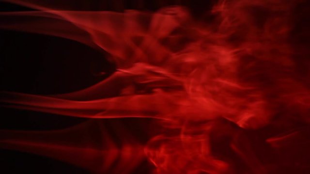 red smoke aroma sticks dark background hd footage 