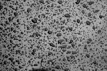 Rain droplets drops wet car grey gray black hood surface texture