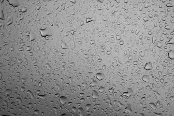 Rain droplets drops wet car grey gray black hood surface texture