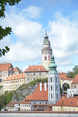 Obraz premium postcard from Cesky Krumlov