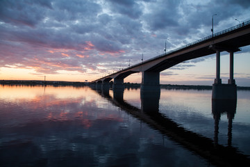 Fototapeta na wymiar Perm bridge