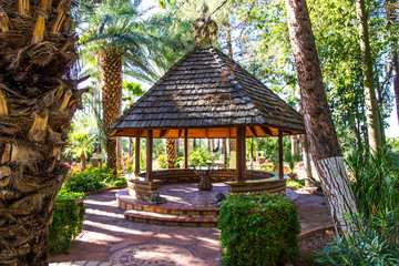 Round Meeting Area In Monastery Garden