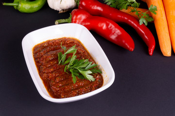 spicy appetizer with vegetables