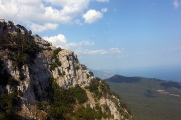 Fototapeta na wymiar landscape with rocks and blue sky