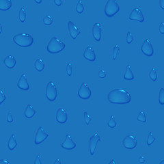 Water drops seamless background