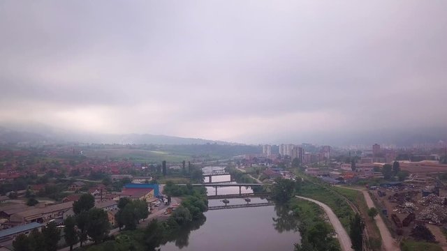zenica river flying over