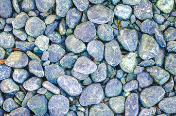 Stone pebbles texture background multicolour for interior exterior decoration and industrial construction concept design