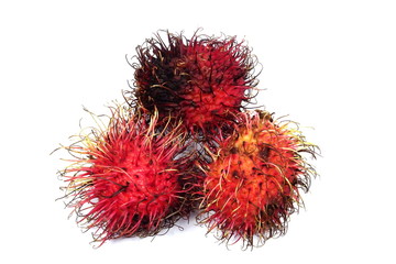 Rambutan fruit (Nephelium lappaceum)