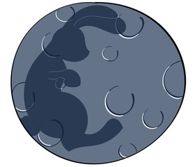 Bunny in the Moon