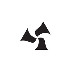 Fototapeta premium Triple Fan blade logo