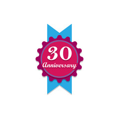 Anniversary, 30 years multicolored icon. Can be used for web, logo, mobile app, UI, UX