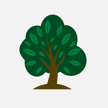 Tree. Vector logo, template