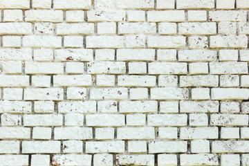 Obraz premium Biały mur ze starej wyblakłej farby