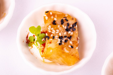 A fish halibut with paprika 