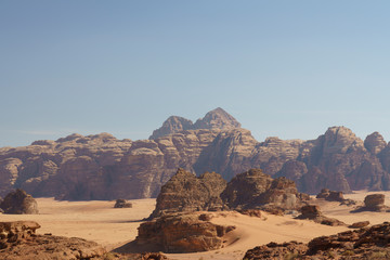 Hills and empty desert