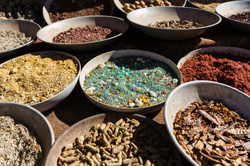 Season spices on sale in the market