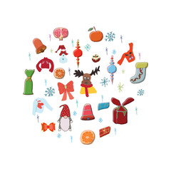 Festive Season elements illustration. 