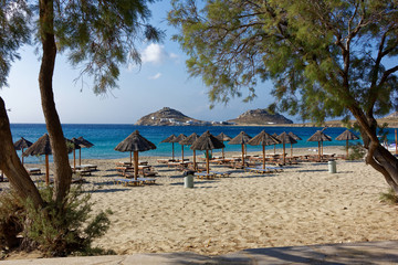 Plage de Kalafati, Mikonos, Cyclades, Grèce