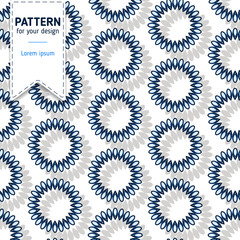 Blue abstract flowers, cute minimal seamless romantic pattern. Native folk and floral theme illustration for print, design, textile, paper, crafts. Modern style