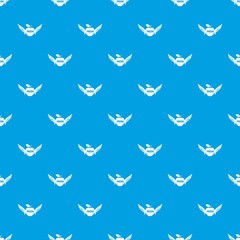 Wing apple pattern vector seamless blue repeat for any use