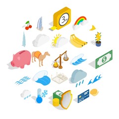 Multipurpose icons set. Isometric set of 25 multipurpose vector icons for web isolated on white background