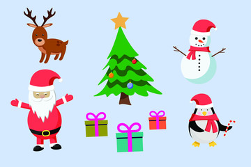 Vector Christmas symbols 