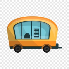 City info truck icon. Cartoon of city info truck vector icon for web design for web design