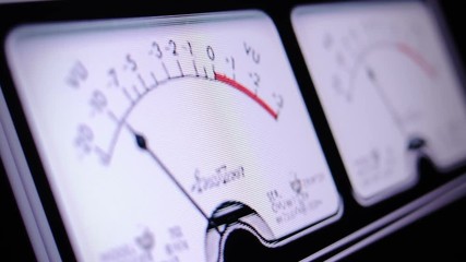 analog VU meters