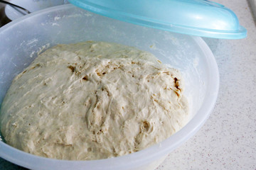 fermented dough ready to make donuts, fermented dough pictures,