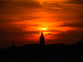 Sunset on Galata Tower