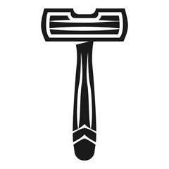 Safety razor icon. Simple illustration of safety razor vector icon for web design isolated on white background