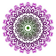 Vector illustration. Modern Decorative floral mandala. Hand drawn background. Islam, Arabic, Indian, ottoman motifs.
