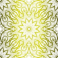 Background, Floral Geometric Seamless Pattern. Vector Illustration. For Design, Fashion, Print. Glow color