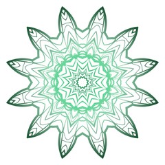 Ornamental arabic pattern with mandala. Vintage vector for print or web design. Invitation, wedding card, national design.