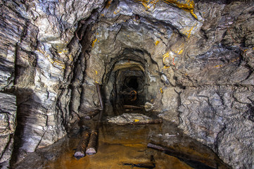 Flooded old gold mine