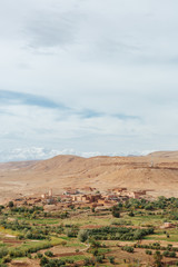 oasis and desert in Morocco