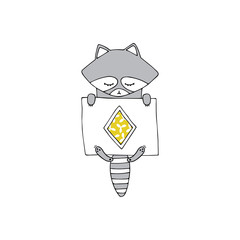 Vector hand drawn character