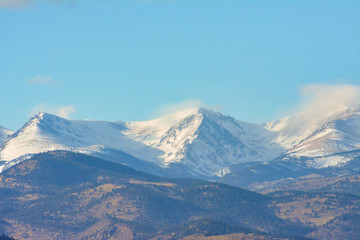 Rocky Mountain peaks surrounding summit county, Colorado