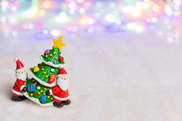 クリスマスイメージ　サンタクロース　ツリー