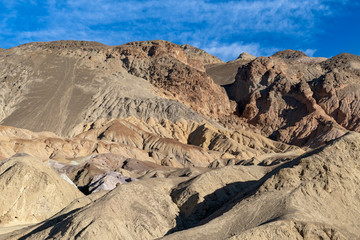 Fototapeta premium The eroding hillsides at Artist's Palette in Death Valley National Park, California, USA