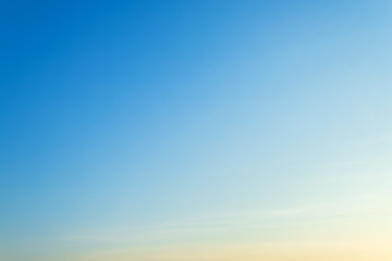 empty blue sky background texture with white clouds.