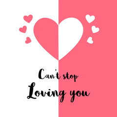 Sweet valentine's day quotes layout design, sweet romantic worlds with heart, lettering vector.