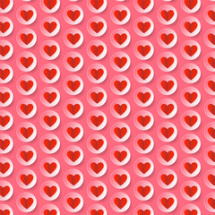 Sweet valentine's day background with hearts design. vector illustration.