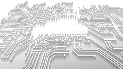 Cloud computing technology concept abstract background. Vector illustration.