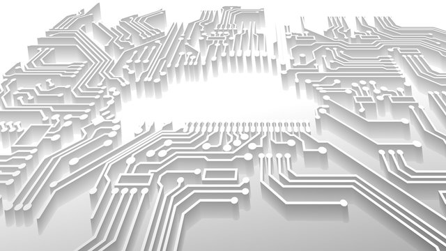 Cloud computing technology concept abstract background. Vector illustration.